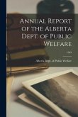 Annual Report of the Alberta Dept. of Public Welfare; 1963