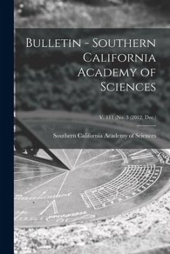 Bulletin - Southern California Academy of Sciences; v. 111: no. 3 (2012: Dec.)