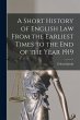 A Short History of English Law From the... - Bild 1