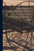 Response of Permanent Pastures to Lime and Fertilizers (1930 to 1936); 289