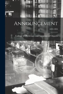 Cover Announcement; 1893-1894