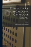 University of North Carolina Catalogue [serial]; 1940-1941