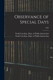 Observance of Special Days; 1959