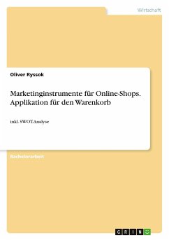 Marketinginstrumente für Online-Shops. Applikation für den Warenkorb