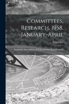 Committees, Research, 1958, January-April