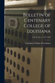 Bulletin of Centenary College of Louisiana; vol. 95, no. 1; 1927-1928