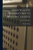 High School Preparatory to Boston College; 1911/1912