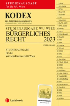 Cover KODEX Bürgerliches Recht für die WU 2023 - inkl. App