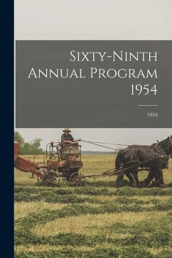 Sixty-ninth Annual Program 1954; 1954 - Anonymous
