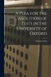 A Plea for the Abolition of Tests in... - Bild 1