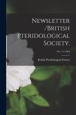 Newsletter /British Pteridological Society.; no. 1-4 1963