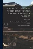 Financial Statement of the Brotherhood Railway Carmen of America: Money Received From Lodges ..; 1920:1-1920:4