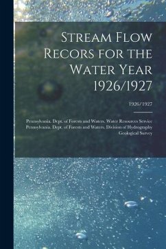 Cover Stream Flow Recors for the Water Year 1926/1927; 1926/1927