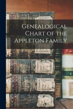Cover Genealogical Chart of the Appleton Family