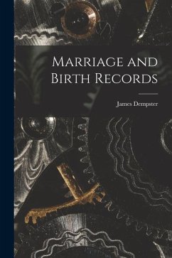 Marriage and Birth Records - Dempster, James