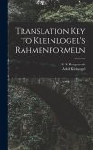 Translation Key to Kleinlogel's Rahmenformeln