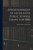 Apportionment of Legislative Public School Grant for 1886 [microform]