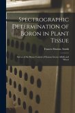 Spectrographic Determination of Boron in Plant Tissue: Survey of the Boron Content of Kansas Grown Alfalfa and Wheat