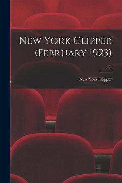 Cover New York Clipper (February 1923); 71