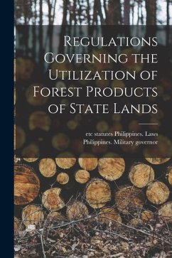 Cover Regulations Governing the Utilization of Forest Products of State Lands