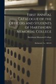 First Annual Catalogue of the Officers and Students of Hartshorn Memorial College: Richmond, Va., 1883-84