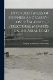 Extended Tables of Stiffness and Carry-over Factor for Structural Members Under Axial Load