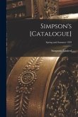 Simpson's [catalogue]; Spring and Summer 1939