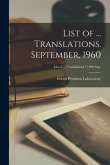 List of ... Translations. September, 1960; 1960: Sep.