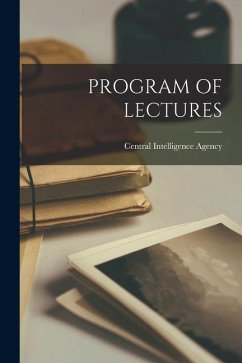 Program of Lectures