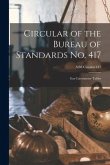 Circular of the Bureau of Standards No. 417: Gas Calorimeter Tables; NBS Circular 417