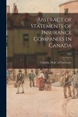 Abstract of Statements of Insurance Companies in Canada; 1921