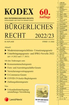 Cover KODEX Bürgerliches Recht 2022/23 - inkl. App