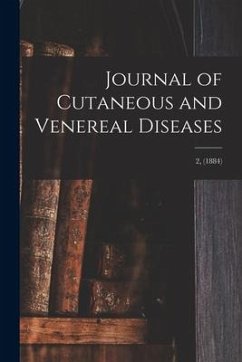 Cover Journal of Cutaneous and Venereal Diseases; 2, (1884)