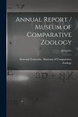 Annual Report / Museum of Comparative Zoology; 2014-2015