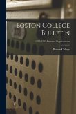 Boston College Bulletin; 1938/1939: Entrance Requirements