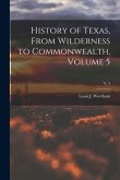 History of Texas, From Wilderness to Commonwealth, Volume 5; v. 5