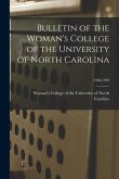 Bulletin of the Woman's College of the University of North Carolina; 1938-1939