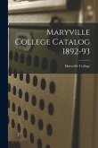 Maryville College Catalog 1892-93