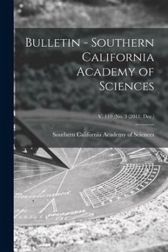 Bulletin - Southern California Academy of Sciences; v. 110: no. 3 (2011: Dec.)