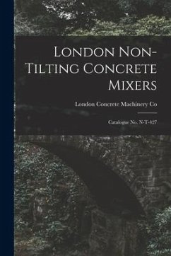 Cover London Non-tilting Concrete Mixers: Catalogue No. N-T-427