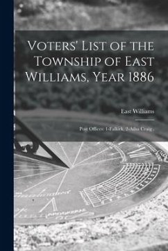 Voters' List of the Township of East Williams, Year 1886 [microform]: Post Offices: 1-Falkirk, 2-Ailsa Craig .