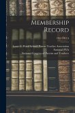 Membership Record; 1962-1963 A