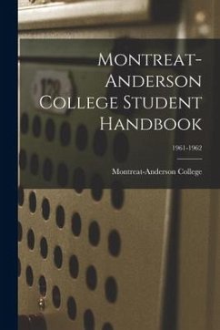 Montreat-Anderson College Student Handbook; 1961-1962