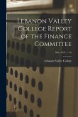 Lebanon Valley College Report of the Finance Committee; May 1927, v. 16