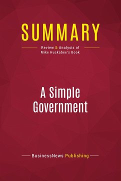 Summary: A Simple Government - Businessnews Publishing