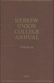 Hebrew Union College Annual Vol. 92 (2021)