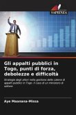 Gli appalti pubblici in Togo, punti di forza, debolezze e difficoltà