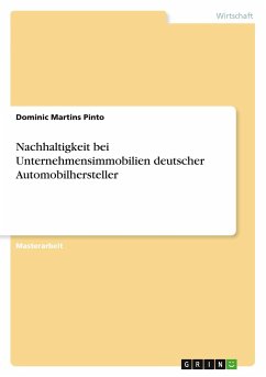 Nachhaltigkeit bei Unternehmensimmobilien deutscher Automobilhersteller - Martins Pinto, Dominic