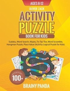 Activity Puzzle Book For Kids Ages 8-12 - Panda, Brainy; Zack, Oliver