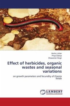 Effect of herbicides, organic wastes and seasonal variations